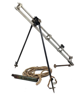Lot 395 - A Breeches buoy line throwing rocket apparatus,...