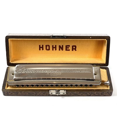 Lot 141 - A vintage 'Hohner' 64 Chromonica Professional Model chromatic harmonica.