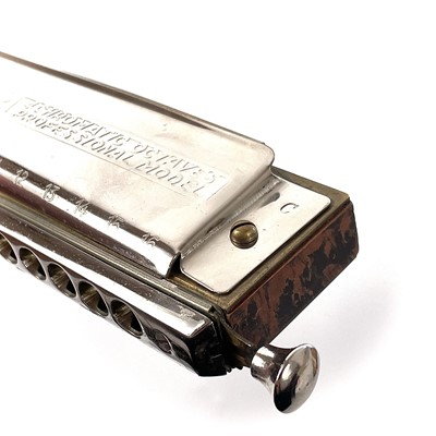 Lot 141 - A vintage 'Hohner' 64 Chromonica Professional Model chromatic harmonica.