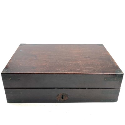 Lot 141 - An early 19th century mahogany and brass bound...