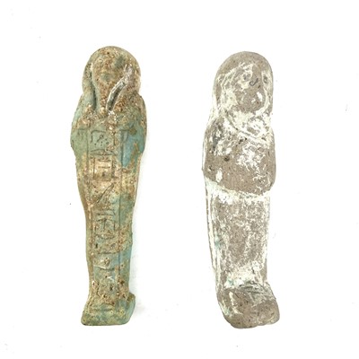 Lot 39 - An ancient Egyptian pottery shabti possibly...