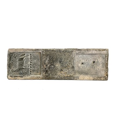 Lot 86 - A 28lb Cornish tin ingot from Carvedras...