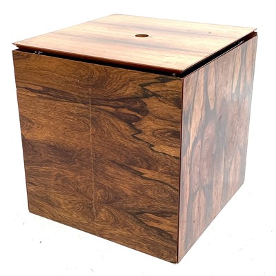 Lot 1920 - A Danish rosewood cube table nest set by G P Farum.