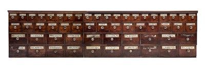 Lot 186 - A large Victorian apothecary chest