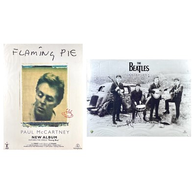 Lot 109 - The Beatles and Paul McCartney promotional posters.