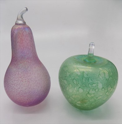 Lot 1350 - Two John Ditchfield for Glasform iridescent...