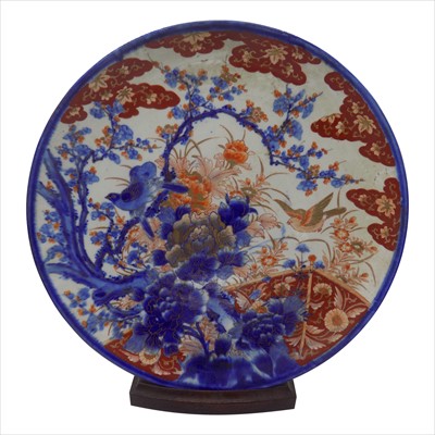 Lot 1112 - A Japanese Imari charger, 19th century,...