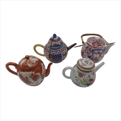 Lot 1123 - A Chinese famille rose teapot, 19th century,...