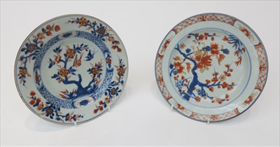 Lot 1126 - A pair of Chinese Imari porcelain plates, 18th...