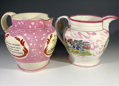Lot 1312 - A large 19th century Sunderland lustre 'Crimea'...