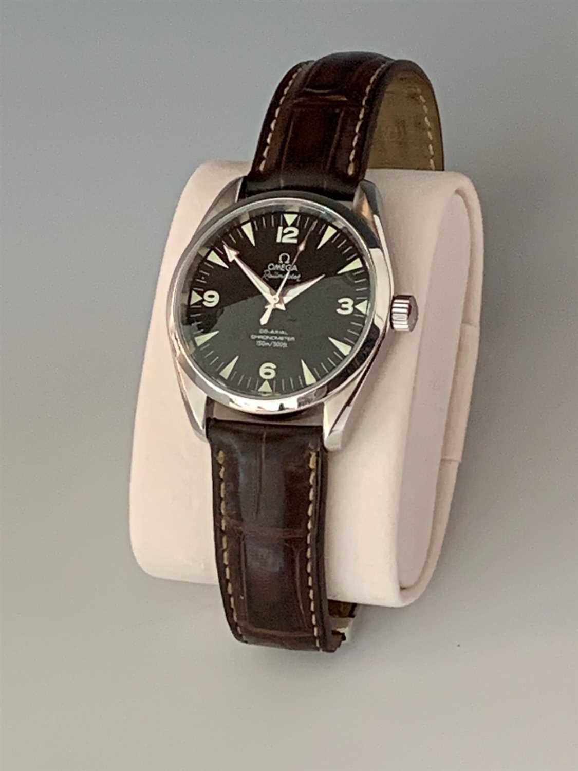 Lot 2472 - An Omega gentleman's Railmaster Aqua Terra...