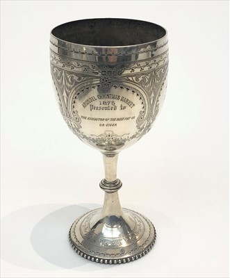Lot 2050 - An engraved silver 1875 Arundel Christmas...