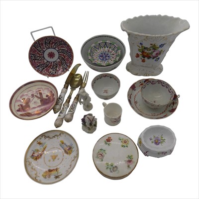 Lot 1325 - Miscellaneous porcelain to include some 18th...