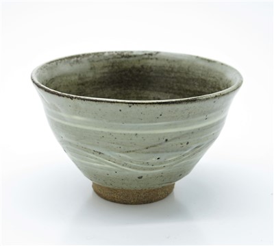 Lot 1332 - A Leach studio pottery bowl with celadon glaze,...