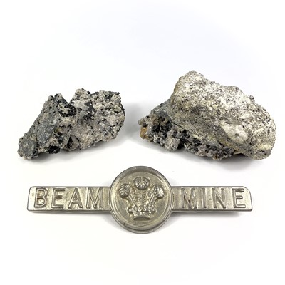 Lot 135 - Three large very good specimens of tin ore from Old Beam Mine, Bugle, St Austell.
