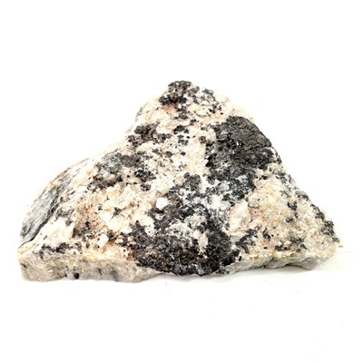 Lot 136 - A sawn specimen of crystalline cassiterite from Wheal Florence, Devon.