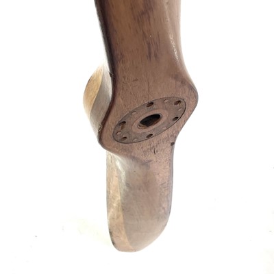 Lot 18 - A 20th century laminated wood propeller.