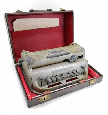 Lot 86 - A Perkins Brailler designed by David Abraham for Howe Press in original case.