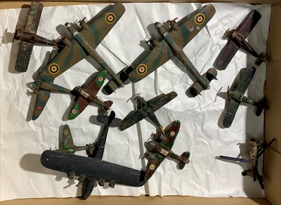 Lot 581 - Aeroplanes - Dinky and others in mixed...