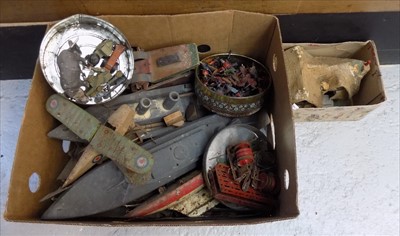 Lot 573 - A large box of miscellaneous toys in very...