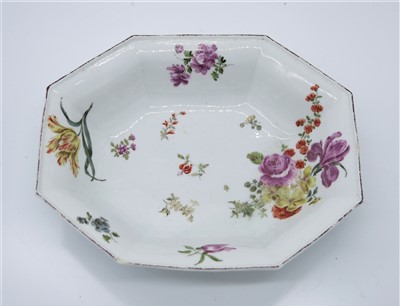Lot 1356 - A Chelsea brown anchor period dish, circa 1770,...