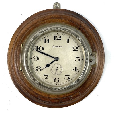 Lot 1707 - A Swiss eight-day car clock.