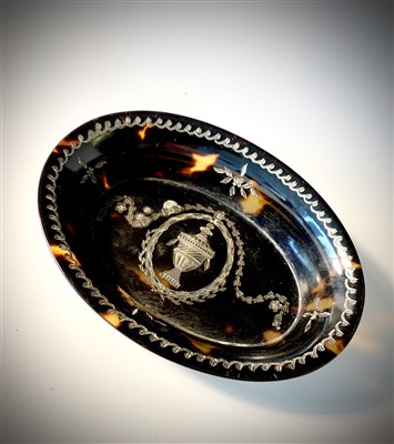 Lot 2404 - An Adam period pique de l'argent pin tray 10.6cm