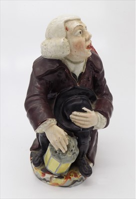 Lot 1380 - A 19th century Staffordshire pottery 'George...