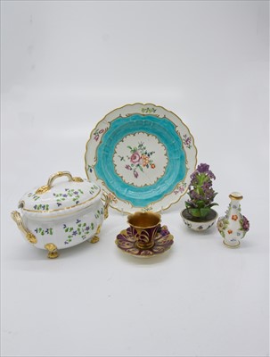 Lot 1397 - A Spode teacup and saucer with butterfly...
