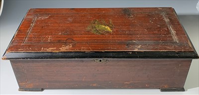 Lot 346 - https://youtu.be/TjHRf-6dqXg A Swiss music box,...