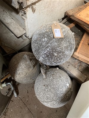 Lot 93 - Three galvanised mooring buoys.