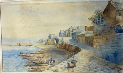 Lot 1016 - English School, early 20th Century Mousehole...