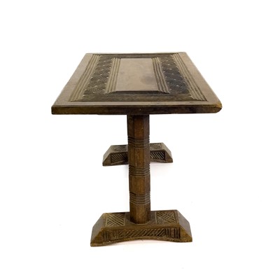 Lot 1860 - An African hardwood rectangular coffee table.