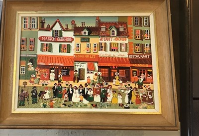 Lot 1045 - ALEXI 'Maison Catherine' Oil on canvas Signed