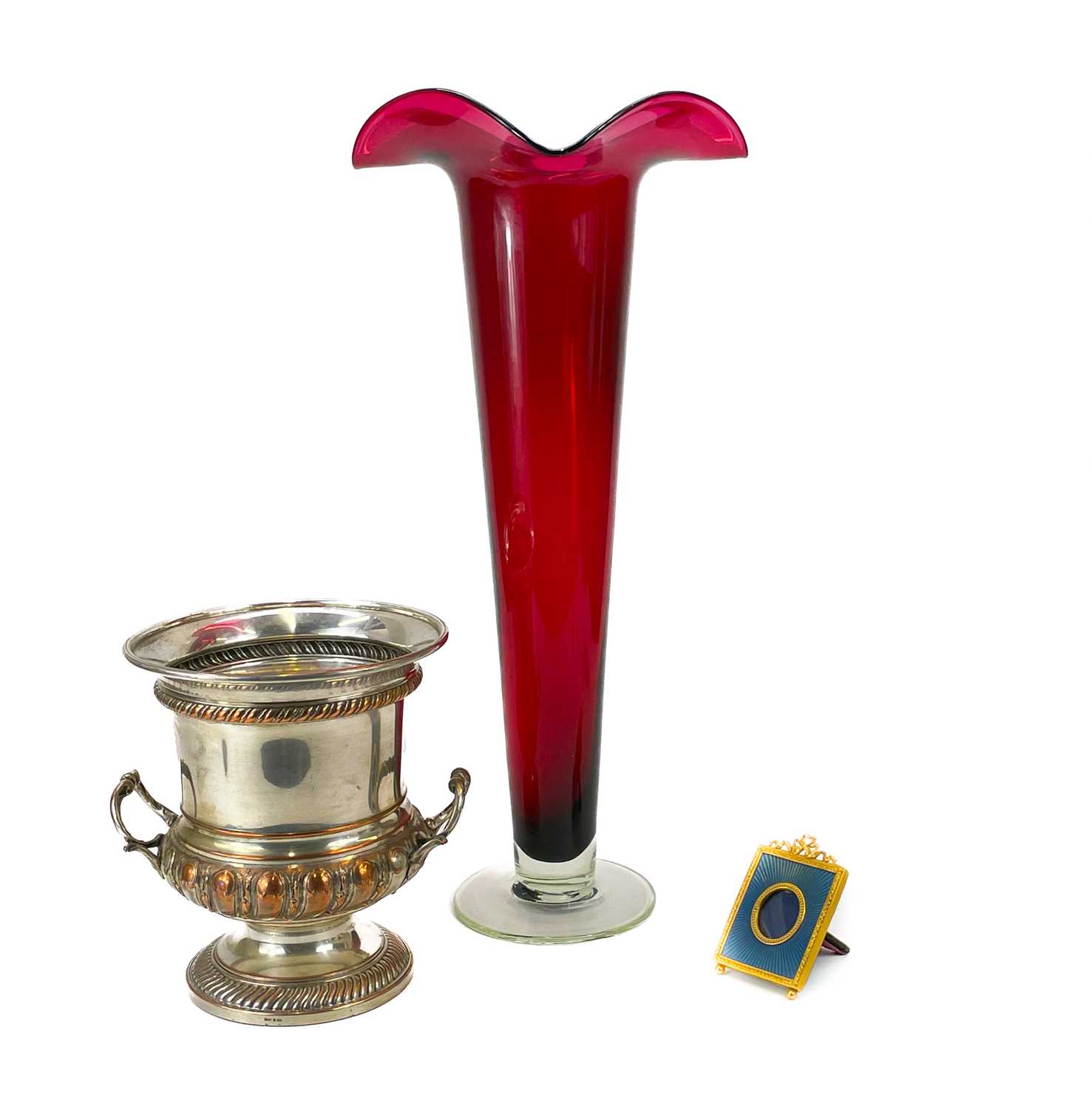 Lot 28 - A WMF silver plated ice bucket.