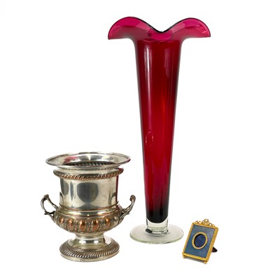 Lot 28 - A WMF silver plated ice bucket.