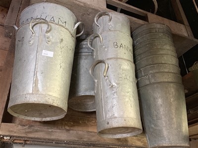 Lot 69 - A Collection of galvanised flower show display...