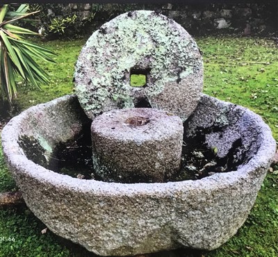 Lot 66 - A magnificent Cornish granite cider press with...