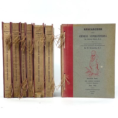 Lot 25 - 'Researches into Chinese Superstitions by Henry Dore, S. J.'
