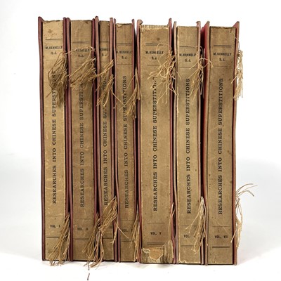 Lot 25 - 'Researches into Chinese Superstitions by Henry Dore, S. J.'