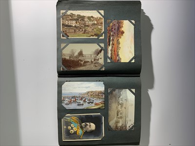 Lot 549 - Post Card album containing topographical and...