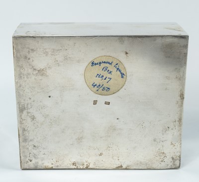 Lot 5 - A Chinese silver cigarette box.