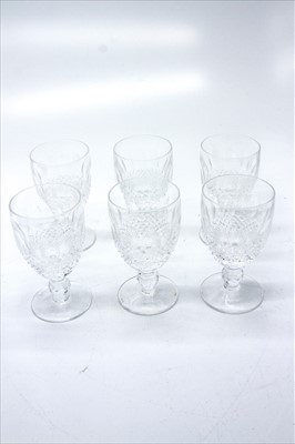 Lot 1405 - A set of six Waterford crystal 'Colleen'...
