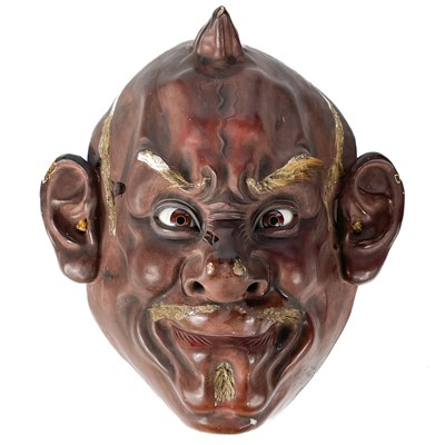 Lot 39 - A Japanese Noh mask, Meiji period.