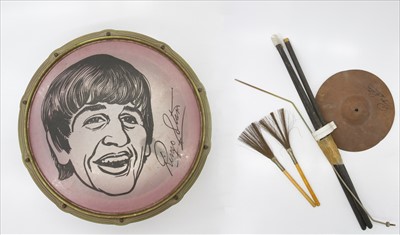 Lot 570 - Beatles Memorabilia. A 1960's Ringo Starr drum...