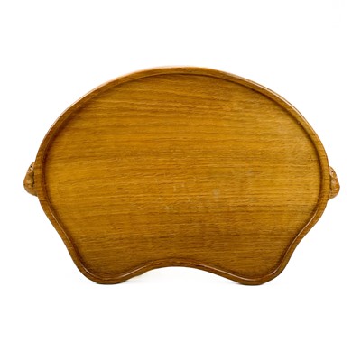 Lot 40 - A Robert Thompson Mouseman oak tray.