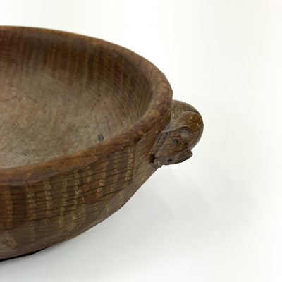 Lot 45 - A Robert Thompson Mouseman oak bowl.