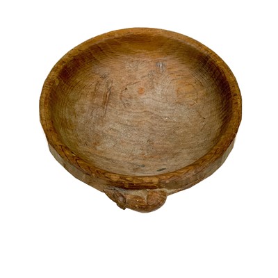 Lot 45 - A Robert Thompson Mouseman oak bowl.