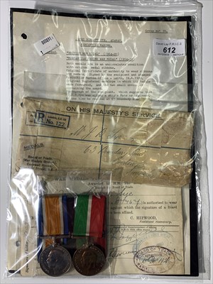 Lot 612 - Medals - (2)