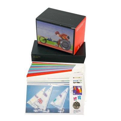 Lot 37 - UK 50 pence 2012 Olympics Royal Mail/Royal Mint Uncirculated 50p  sorts collection (29 coin covers)